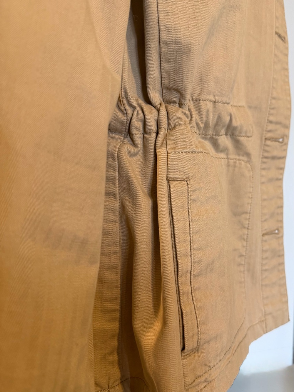 Talbots Khaki Field Jacket with Button Front - Picture 4 of 11